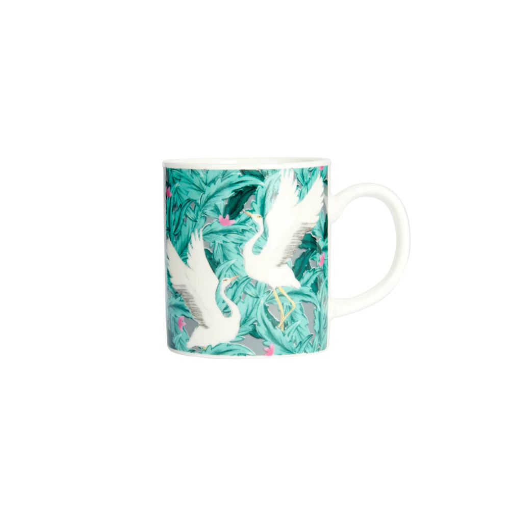 KitchenCraft Espresso Mug Exotic Crane Design KitchenCraft Espresso Mug Exotic Crane Design