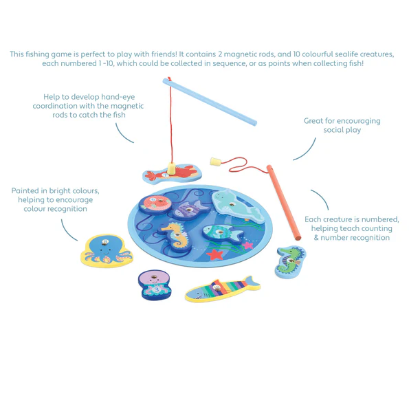 Orange Tree Toys Magnetic Fishing Game Orange Tree Toys Magnetic Fishing Game