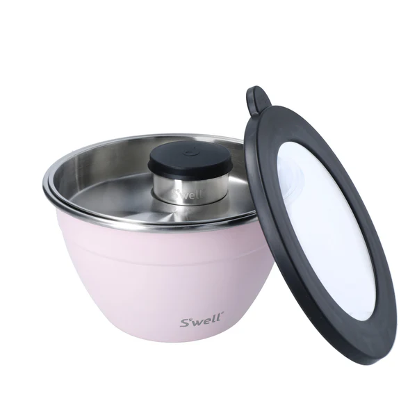 S'well Pink Topaz 1.9L Salad Bowl Set S'well Pink Topaz 1.9L Salad Bowl Set