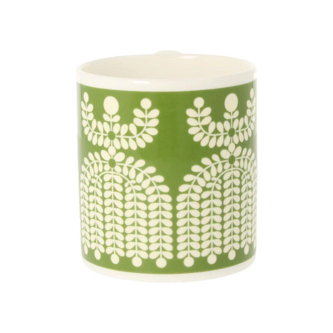 Orla Kiely Folk Girl Green Mug Orla Kiely Folk Girl Green Mug