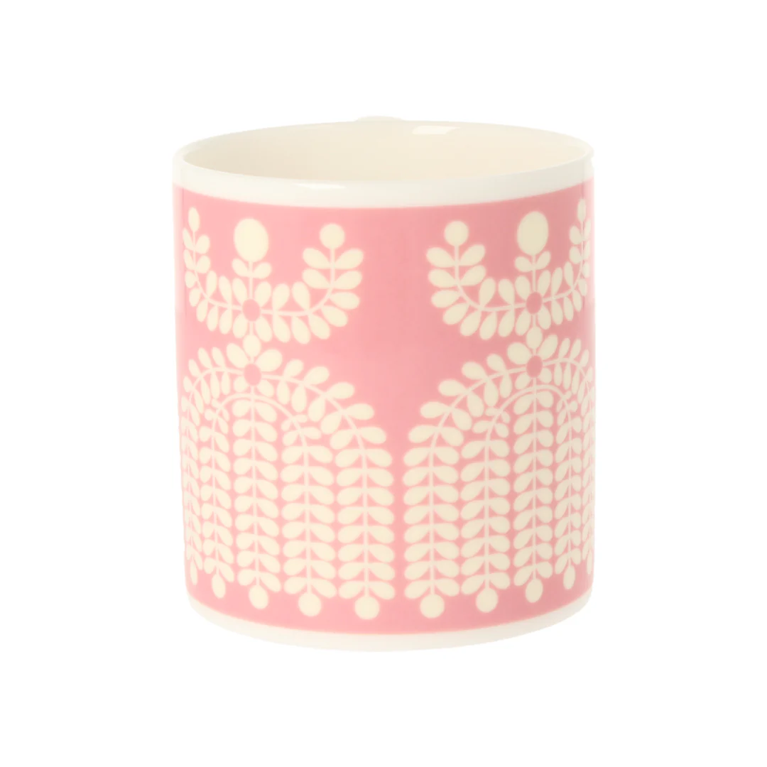 Orla Kiely Folk Girl Pink Mug Orla Kiely Folk Girl Pink Mug