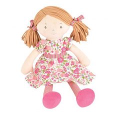 Fran - Light Brown Hair in Dark Pink & Green Dress Fran - Light Brown Hair in Dark Pink & Green Dress