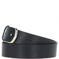 Ashwood Leather Ladies Leather Belt 3.5cm Black Ashwood Leather Ladies Leather Belt 3.5cm Black