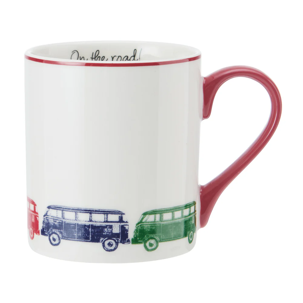 Mikasa Camper Van Straight-Sided Porcelain Mug, 280ml Mikasa Camper Van Straight-Sided Porcelain Mug, 280ml