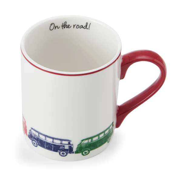 Mikasa Camper Van Straight-Sided Porcelain Mug, 280ml Mikasa Camper Van Straight-Sided Porcelain Mug, 280ml