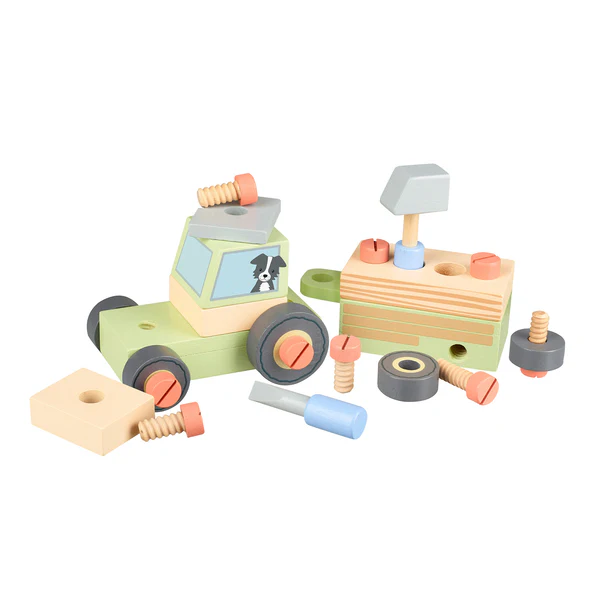 Orange Tree Toys Farmyard Buildable Tractor Orange Tree Toys Farmyard Buildable Tractor