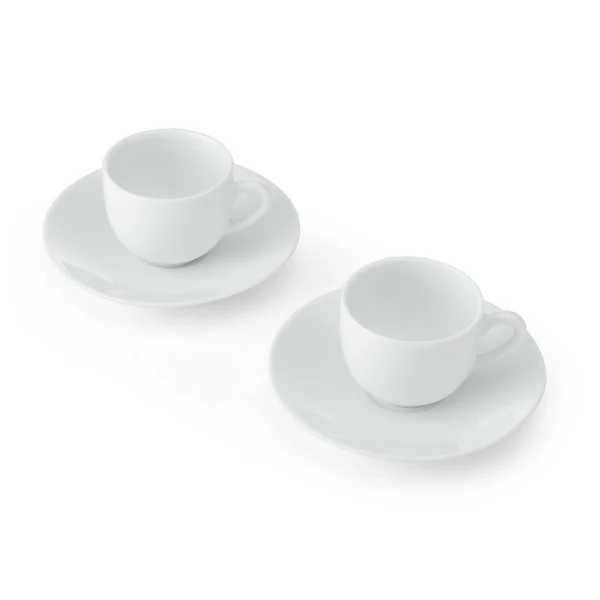 Mikasa Chalk Porcelain Espresso Cups and Saucers 90ml White - 2 Pack Mikasa Chalk Porcelain Espresso Cups and Saucers 90ml White - 2 Pack