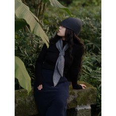 Oats & Rice Sailor Cashmere Rib Neck Scarf Grey Oats & Rice Sailor Cashmere Rib Neck Scarf Grey