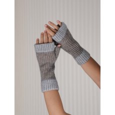 Oats & Rice Marine Cashmere Rib Hand Warmers Grey Oats & Rice Marine Cashmere Rib Hand Warmers Grey
