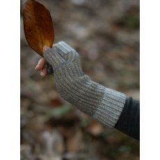 Oats & Rice Marine Cashmere Rib Hand Warmers Grey Oats & Rice Marine Cashmere Rib Hand Warmers Grey