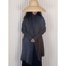 Oats & Rice Dawn Ombre Cashmere Shawl Midnight Oats & Rice Dawn Ombre Cashmere Shawl Midnight