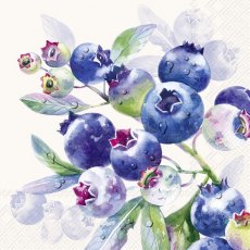 IHR Napkins Blueberry Fruits Cream IHR Napkins Blueberry Fruits Cream