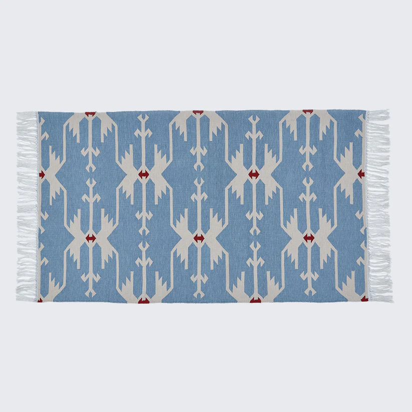 Weaver Green Anatolia Rug Sky Blue 150x90cm Weaver Green Anatolia Rug Sky Blue 150x90cm