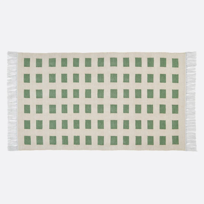 Weaver Green Faro Rug Green 150x90cm Weaver Green Faro Rug Green 150x90cm
