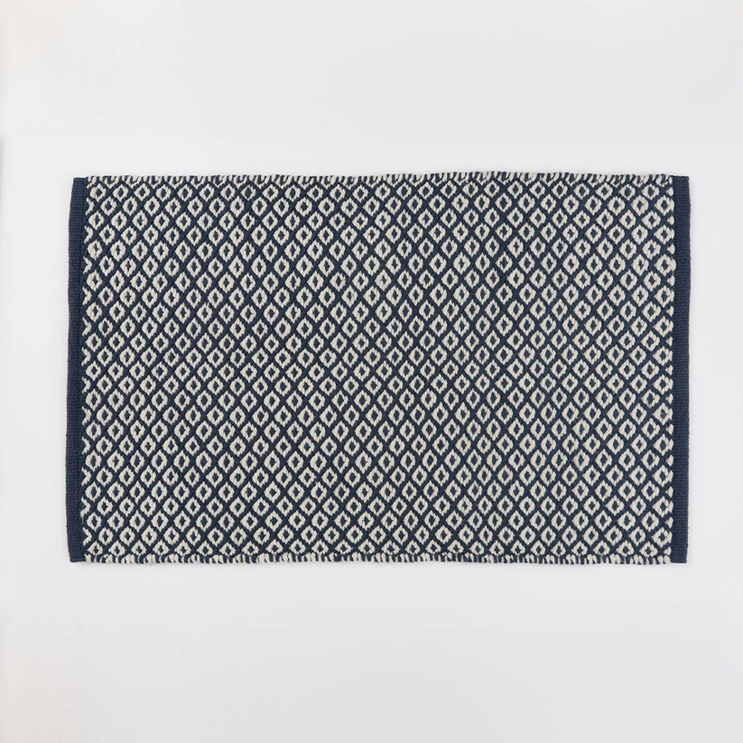 Weaver Green Thistle Rug Navy 90x60cm Weaver Green Thistle Rug Navy 90x60cm