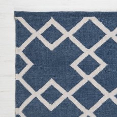 Weaver Green Juno Navy Rug 90x60cm Weaver Green Juno Navy Rug 90x60cm
