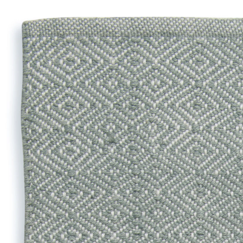 Weaver Green Diamond Dove Grey Rug 90x60cm Weaver Green Diamond Dove Grey Rug 90x60cm