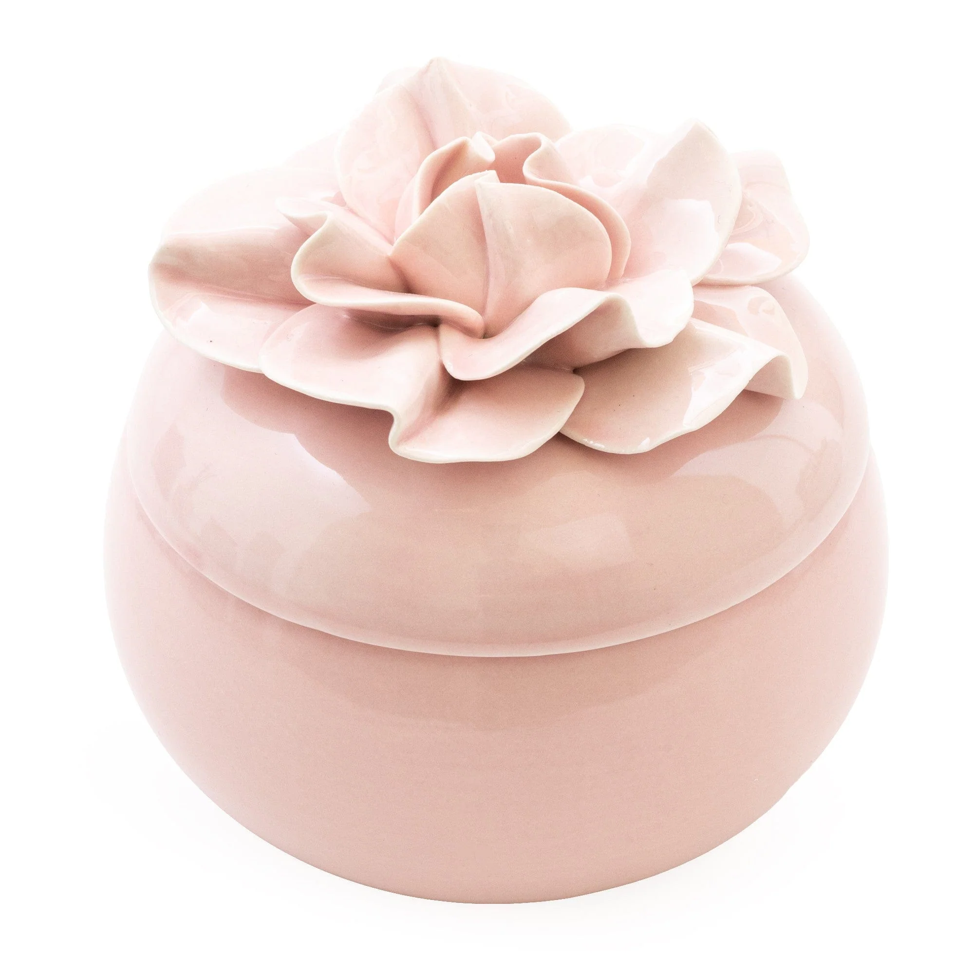 Jeff Banks Ceramic Flower Candle Pot - Blush Jeff Banks Ceramic Flower Candle Pot - Blush