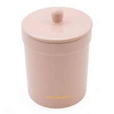 Jeff Banks Ceramic Jar Candle with Lid - Blush Jeff Banks Ceramic Jar Candle with Lid - Blush