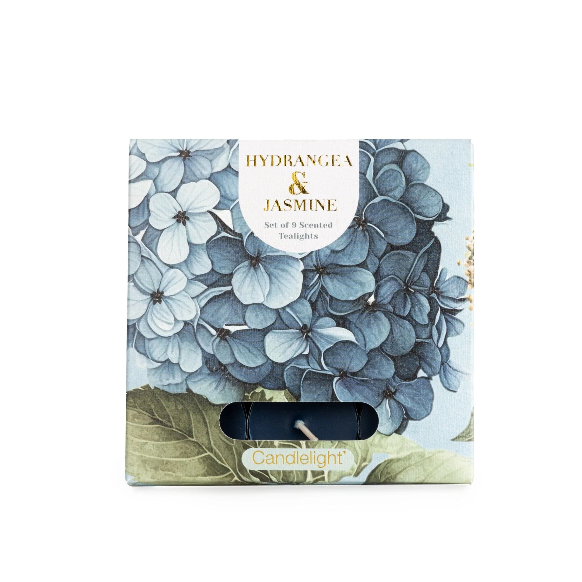 Candlelight Set of 9 Tealights - Hydrangea & Jasmine Candlelight Set of 9 Tealights - Hydrangea & Jasmine