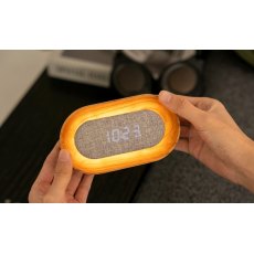 Gingko Lumos Clock - Oval White Ash Gingko Lumos Clock - Oval White Ash