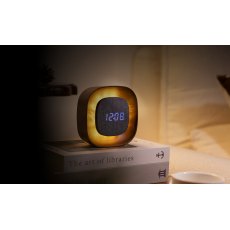 Gingko Lumos Clock - Square Walnut Gingko Lumos Clock - Square Walnut