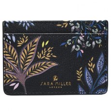 Sara Miller Credit Card Holder - Black Botanic Sara Miller Credit Card Holder - Black Botanic
