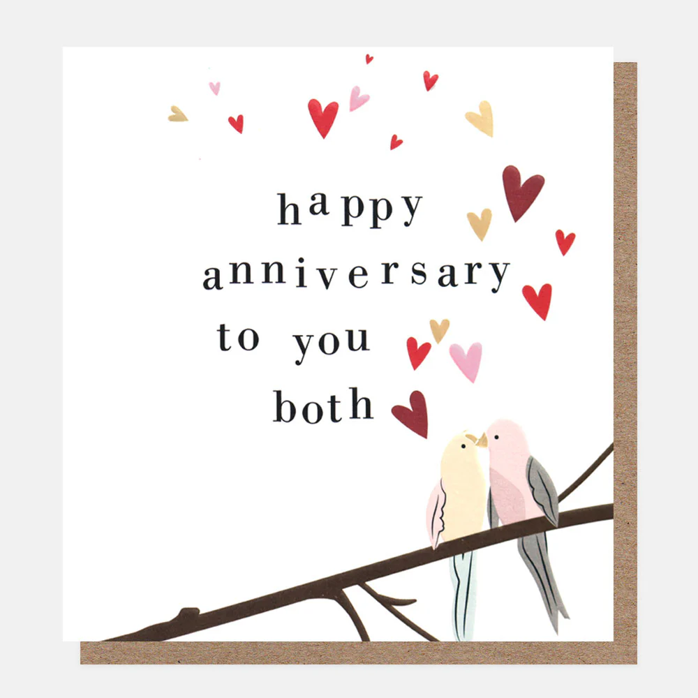 Caroline Gardner Lovebirds To You Both Anniversary Card Caroline Gardner Lovebirds To You Both Anniversary Card