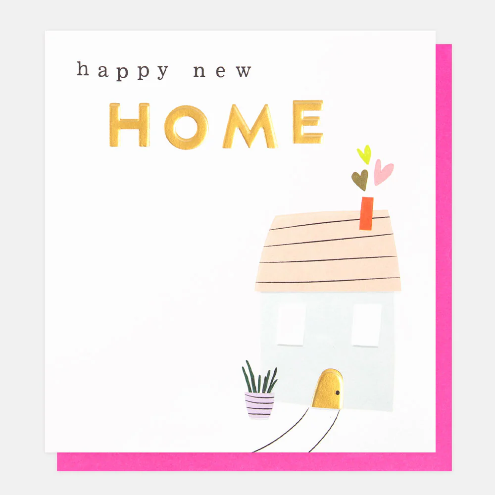 Caroline Gardner House & Hearts New Home Card Caroline Gardner House & Hearts New Home Card