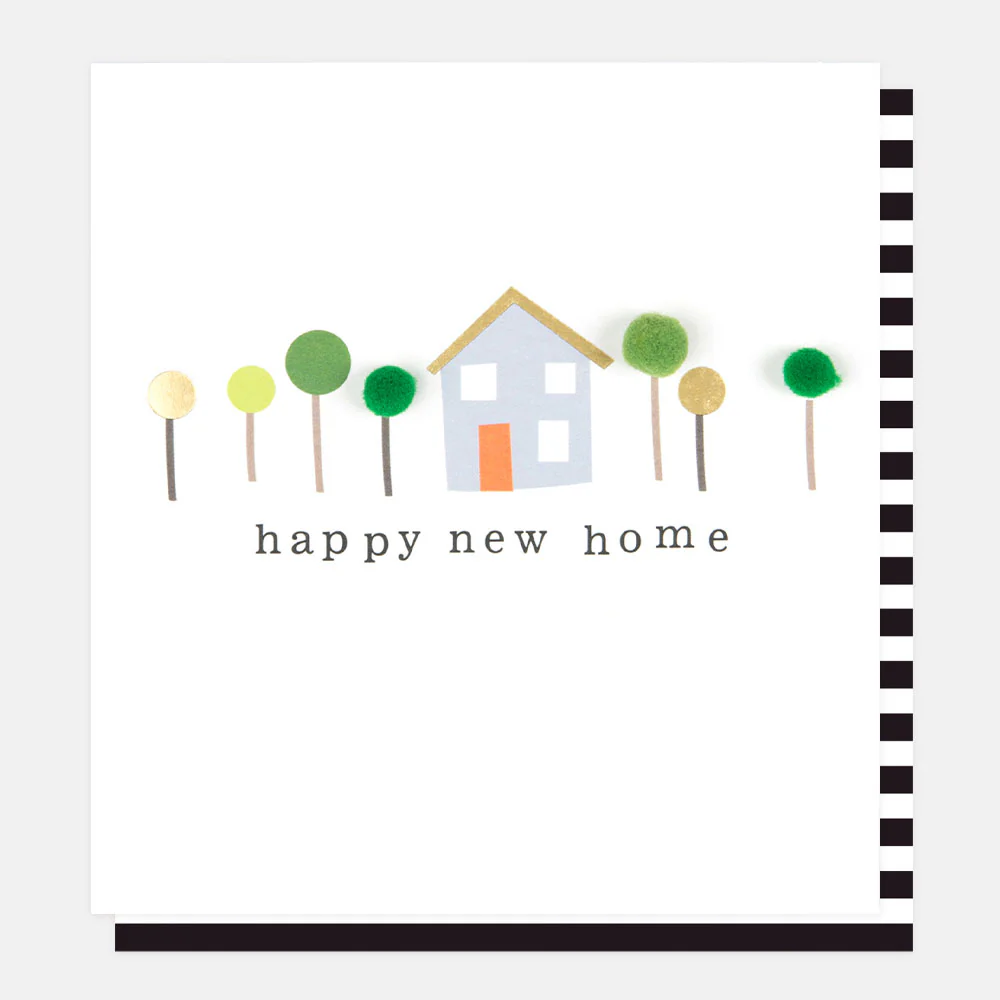 Caroline Gardner Pom Pom Trees New Home Card Caroline Gardner Pom Pom Trees New Home Card