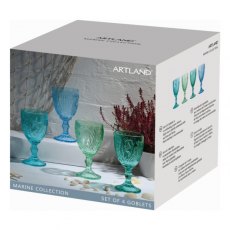 Artland Marine Goblets Set of 4 Artland Marine Goblets Set of 4