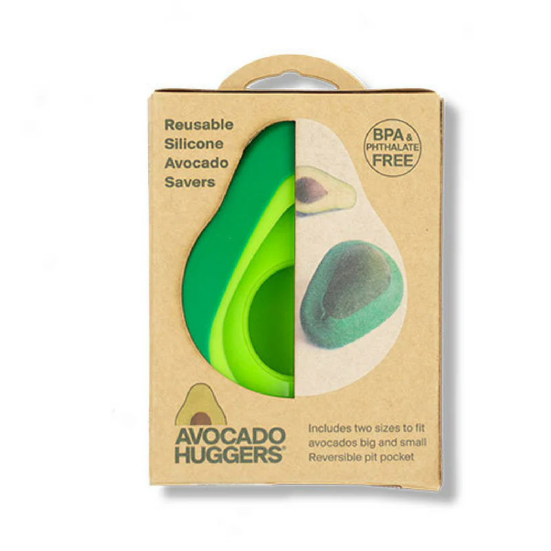 Food Huggers Set of 2 Reusable Avocado Huggers - Fresh Green Food Huggers Set of 2 Reusable Avocado Huggers - Fresh Green