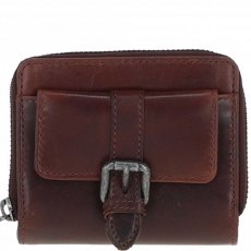 Ashwood Leather Multi Compartment Purse - Brandy P-60 Ashwood Leather Multi Compartment Purse - Brandy P-60