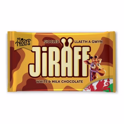 Mr Holt's Jiraff Milk & White Chocolate Bar 90g Mr Holt's Jiraff Milk & White Chocolate Bar 90g