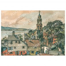 F.W Baldwin - Battery Square & Bell Tower Mounted Print A3 F.W Baldwin - Battery Square & Bell Tower Mounted Print A3