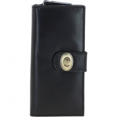 Ashwood Leather Long Purse with Turnlock Black V91 Ashwood Leather Long Purse with Turnlock Black V91