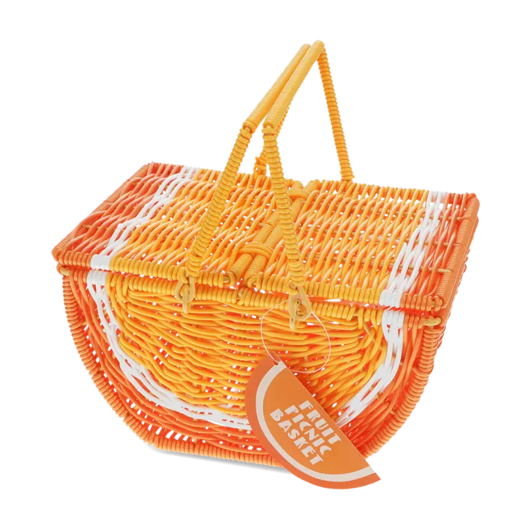 Rex London Little Fruit Picnic Basket Orange Rex London Little Fruit Picnic Basket Orange