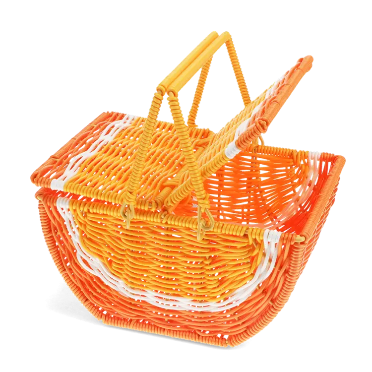 Rex London Little Fruit Picnic Basket Orange Rex London Little Fruit Picnic Basket Orange