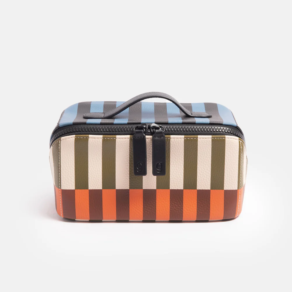 Caroline Gardner Retro Stripe Flat Lay Wash Bag Caroline Gardner Retro Stripe Flat Lay Wash Bag