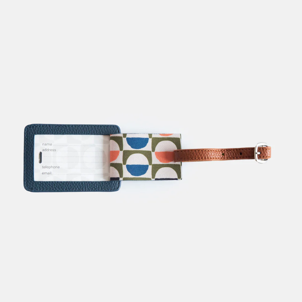 Caroline Gardner Navy Luggage Tag Caroline Gardner Navy Luggage Tag