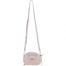 Ashwood Leather Compact Crossbody Bag with Twist Lock & Adjustable Strap - Beige Y-53 Ashwood Leather Compact Crossbody Bag with Twist Lock & Adjustable Strap - Beige Y-53