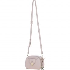 Ashwood Leather Compact Crossbody Bag with Twist Lock & Adjustable Strap - Beige Y-53 Ashwood Leather Compact Crossbody Bag with Twist Lock & Adjustable Strap - Beige Y-53