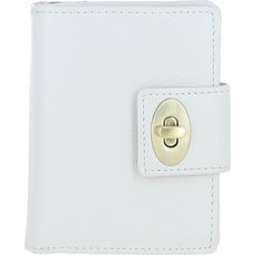 Ashwood Leather Twist Lock Purse - White Y-60 Ashwood Leather Twist Lock Purse - White Y-60