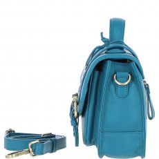 Ashwood Leather Twist Lock Large Satchel - Turquoise Y-63 Ashwood Leather Twist Lock Large Satchel - Turquoise Y-63