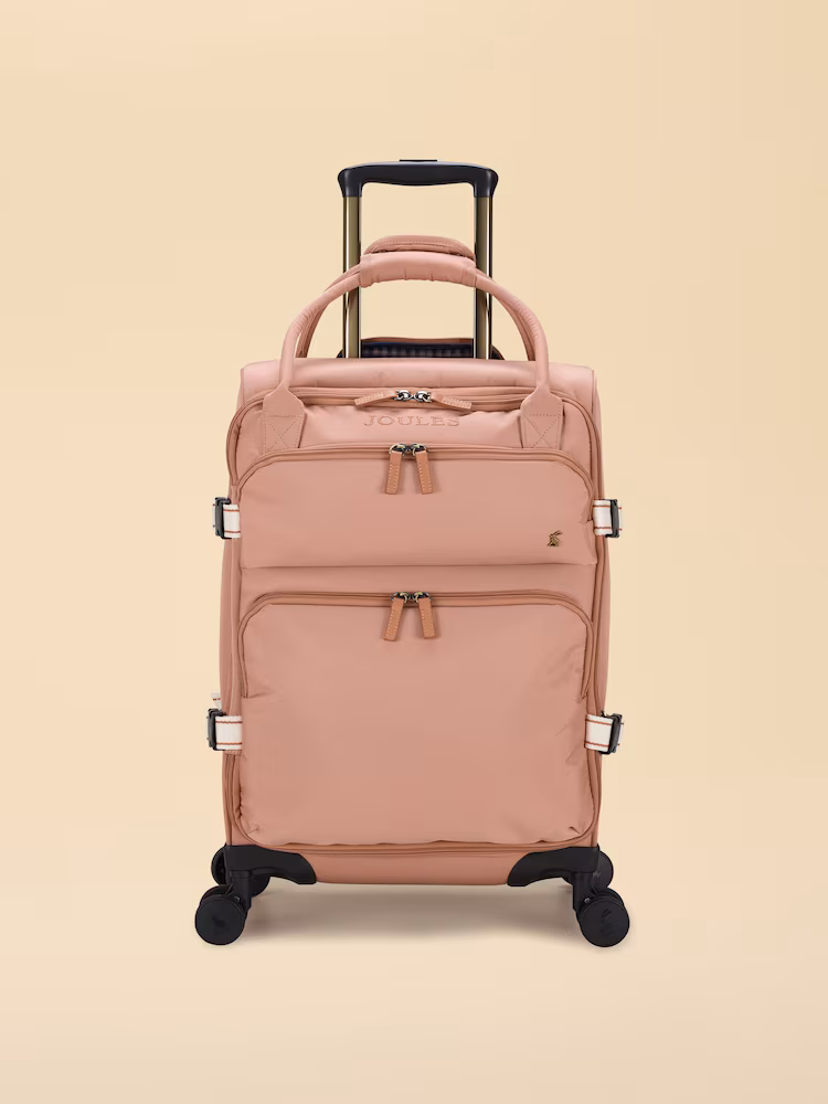 Joules Epwell Cabin Four Wheel Soft Suitcase - Pink Joules Epwell Cabin Four Wheel Soft Suitcase - Pink