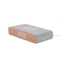 Karlsson Alarm Clock Retro Flat LED - Mouse Grey Karlsson Alarm Clock Retro Flat LED - Mouse Grey