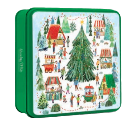 Grandma Wild's Embossed Christmas Village Market Tin 200g Grandma Wild's Embossed Christmas Village Market Tin 200g