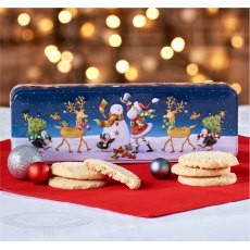 Grandma Wild's Embossed Santa's Starry Night Tin Clotted Cream Shortbread 150g Grandma Wild's Embossed Santa's Starry Night Tin Clotted Cream Shortbread 150g