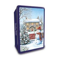 Grandma Wild's Snowy Cottage Tin with Assorted Biscuits 300g Grandma Wild's Snowy Cottage Tin with Assorted Biscuits 300g