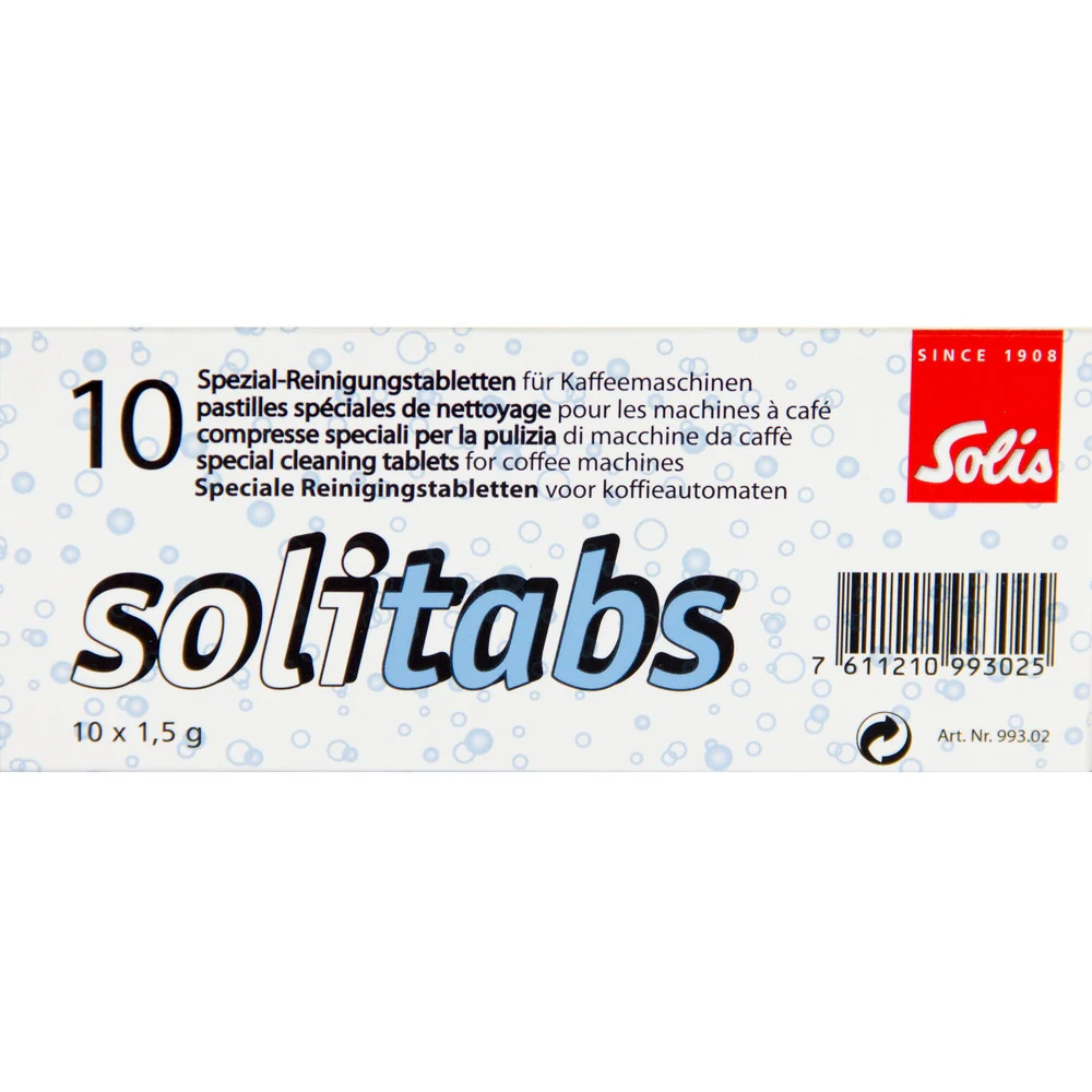 Solis Solitabs - 10 Cleansing Tablets for Coffee Machine Solis Solitabs - 10 Cleansing Tablets for Coffee Machine